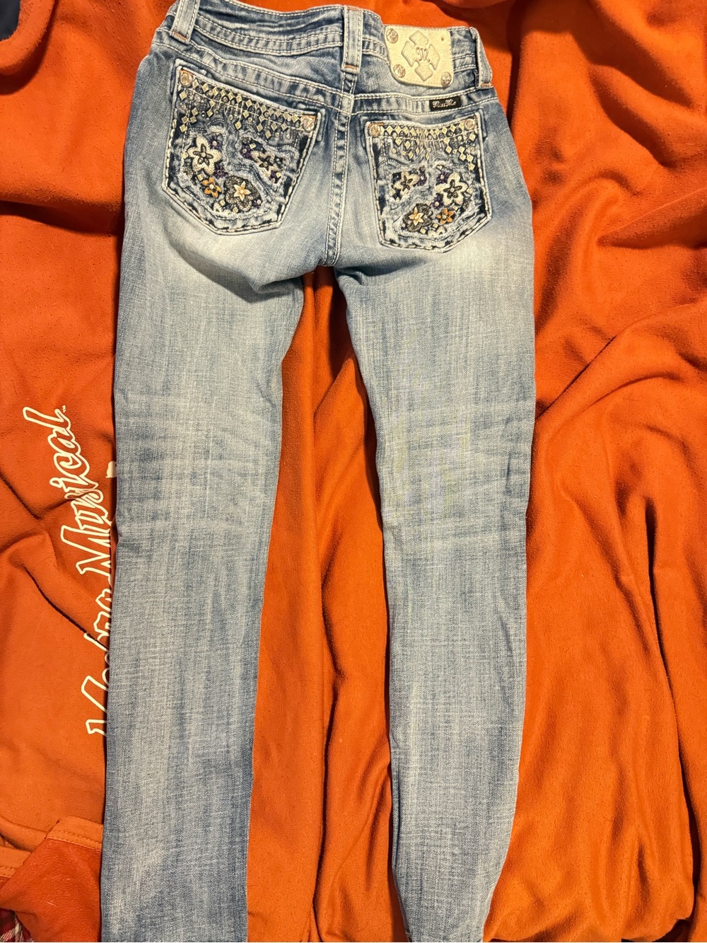 Miss Me Embellished Light Wash Women's Jeans